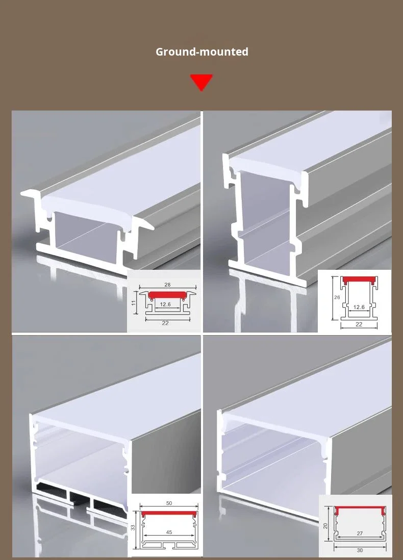 product pre embedded aluminum alloy linear light channel with light slot and line design for ceiling and billiard use 10 year warranty-5