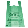Wholesale 100% Biodegradable Compostable En 13432 Corn Starch Pla Eco-Friendly Carry Plastic T-shirt Bags For Supermarket