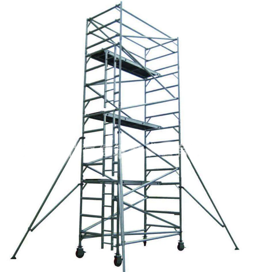 
Double wide aluminium scaffolding High Quality Tower with Ladder 