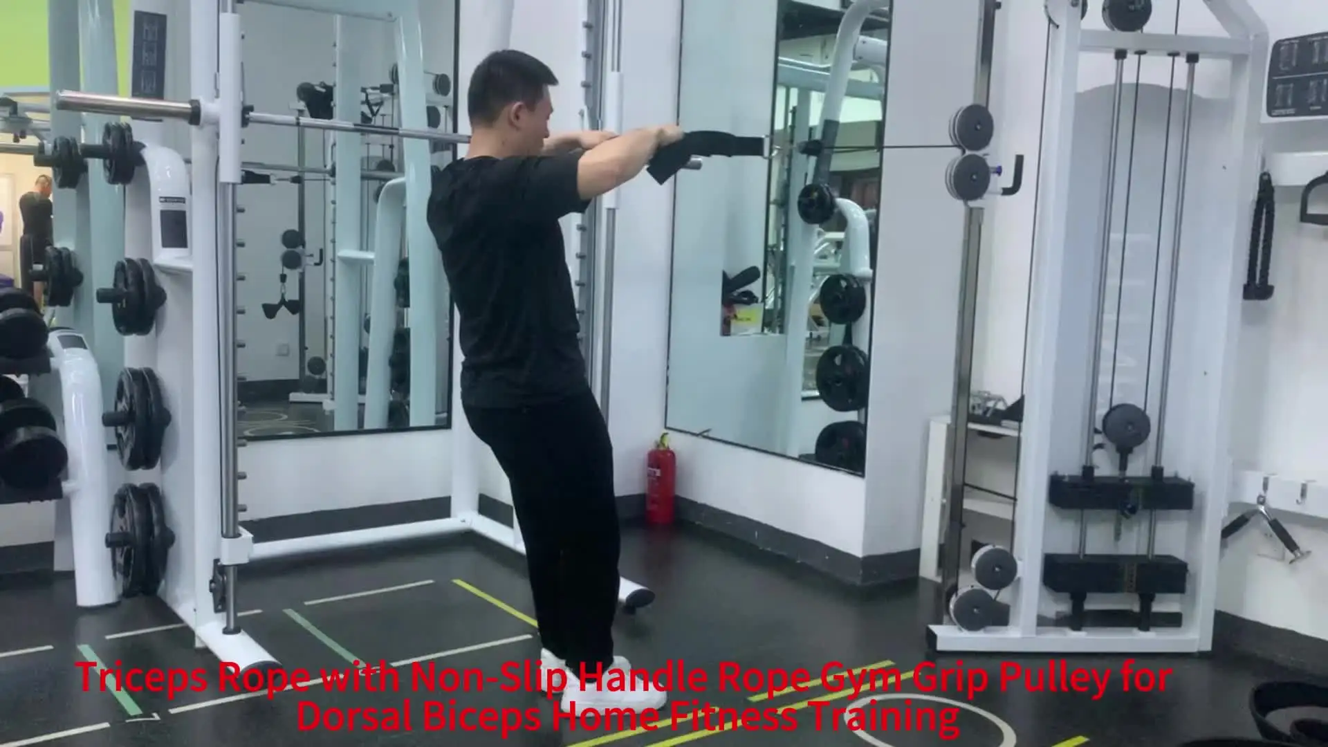 High Pull-Down Rope Strap Gym Fitness Accessories for Biceps