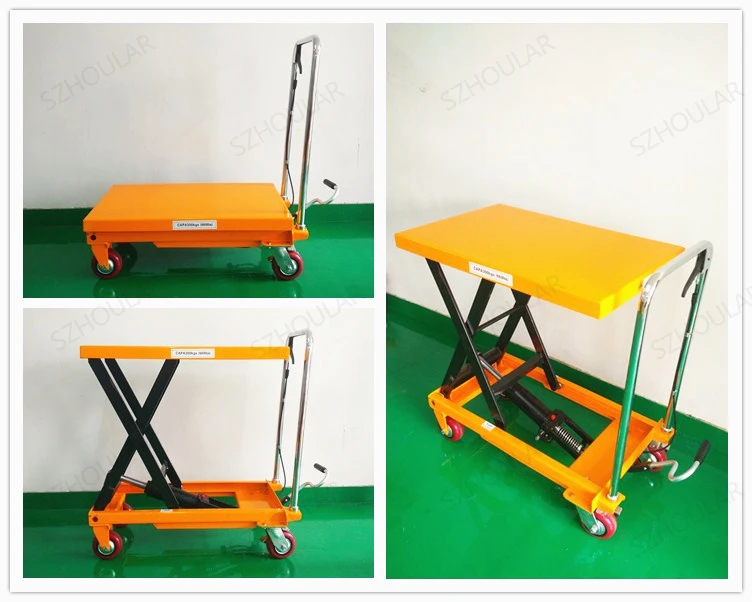 Hydraulic Scissor Lift Cart Hydraulic Lift Table Machine Hydraulic Lifting Platform Trolley