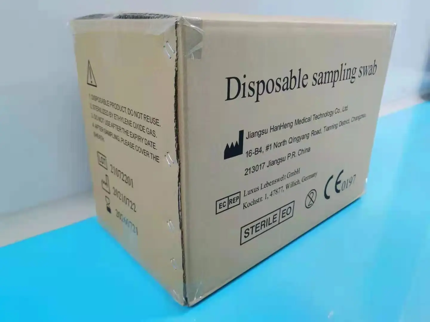 high standard eo sterile sponge transport cleaning foam swab