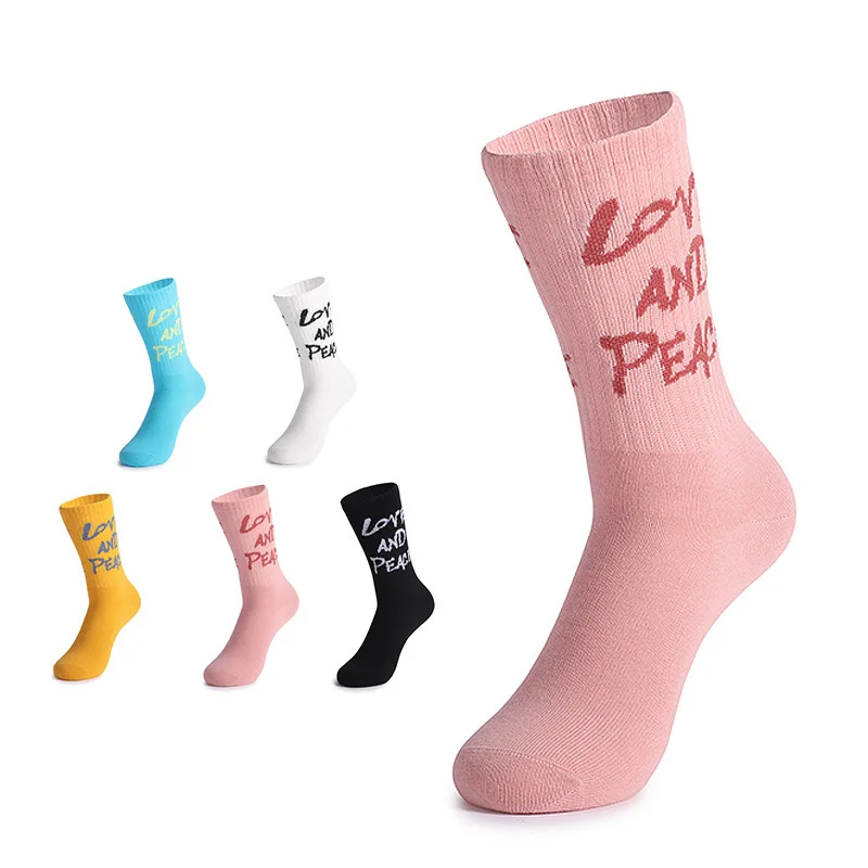 热卖运动袜乐趣字母定制设计师袜子 - buy designer sports socks