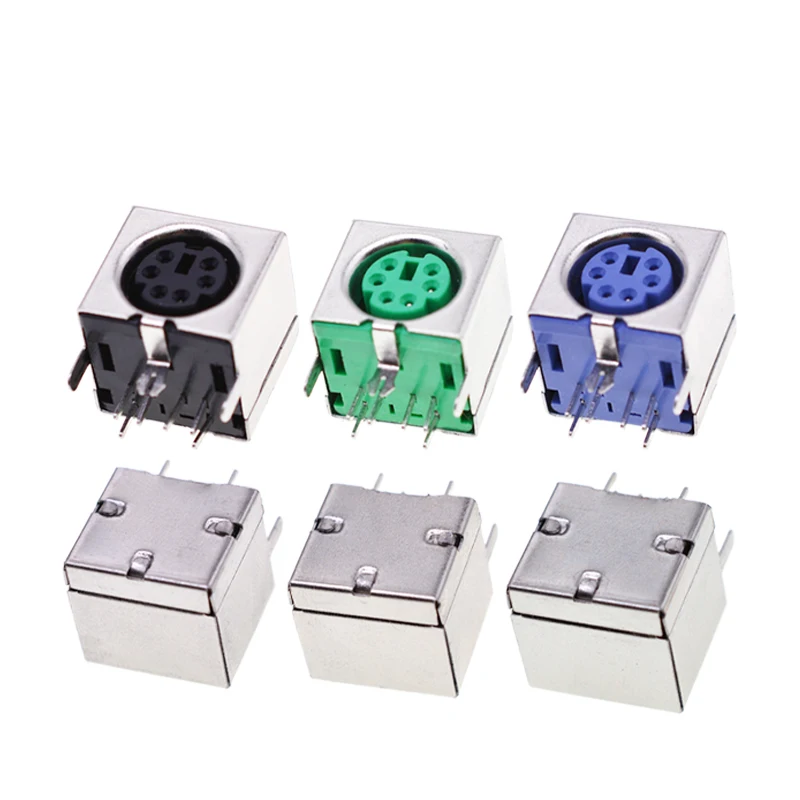Din-603 Ps2 Socket Circular Din Jack Connector 6pins Contact Cores Mdc ...