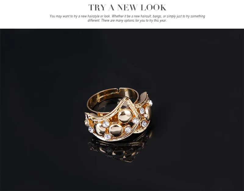 X4240 New Design Alloy Gold Jewelry Set Rhinestones Costume Jewelry Set Fashion African Jewelry Sets Necklace