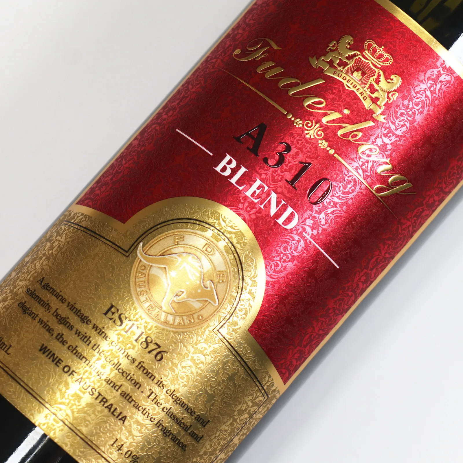 Custom Self Adhesive Print Wine Label Stamping Foil Embossed Label For