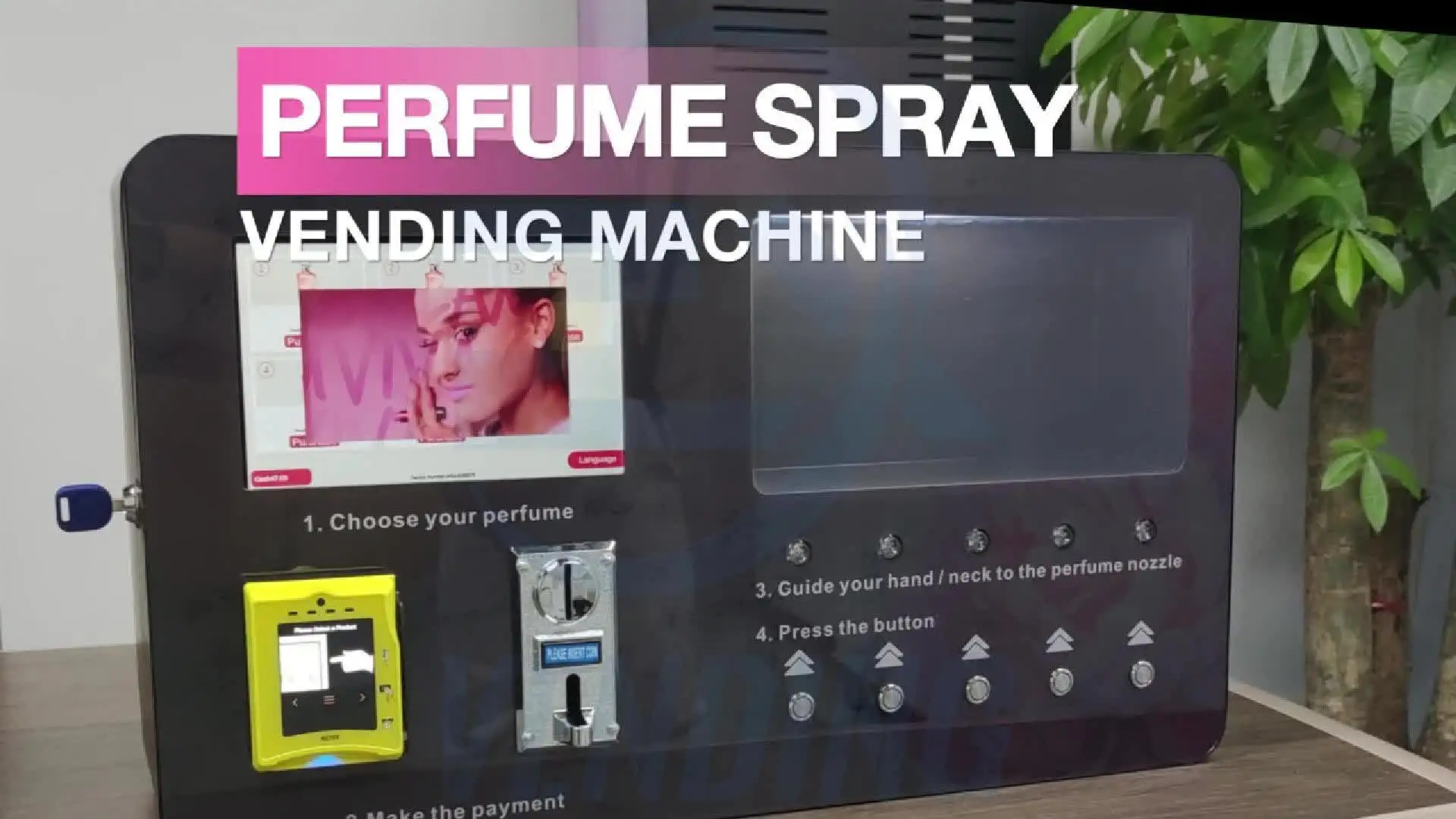 ZXVENDING Perfume Vending Machine - 10 Buttons, Wall Mount