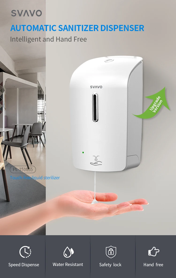From Svavo Infrared Sensor Foaming/liquid Soap Bottle Dispenser Abs