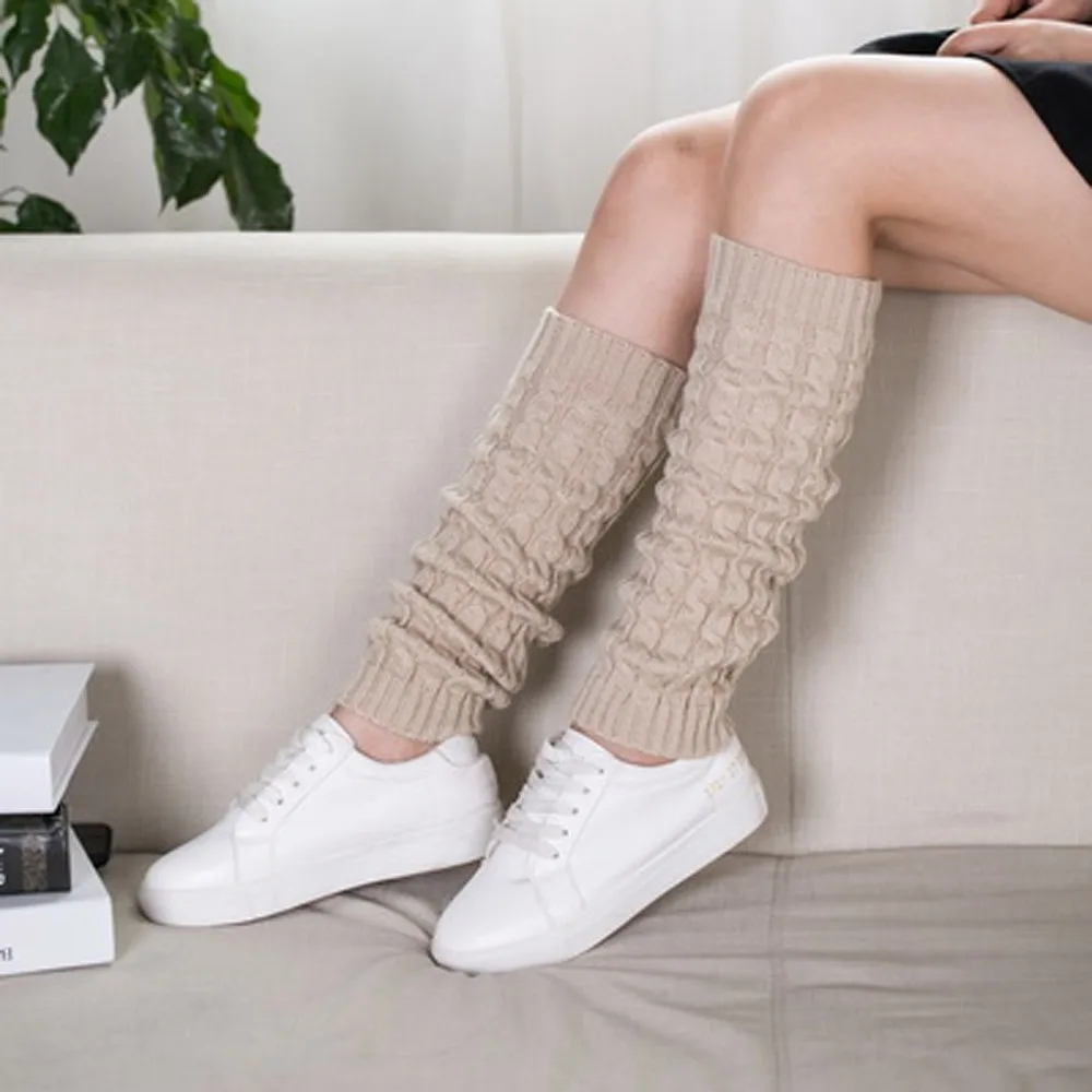 Women Cable Knit Cashmere Leg Warmers For Winter Buy Cashmere Leg