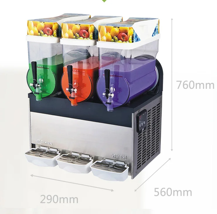 Fruit Slush Machine 2 Tanks Slush Machine Xrj15lx2 Frozen Drink Slush