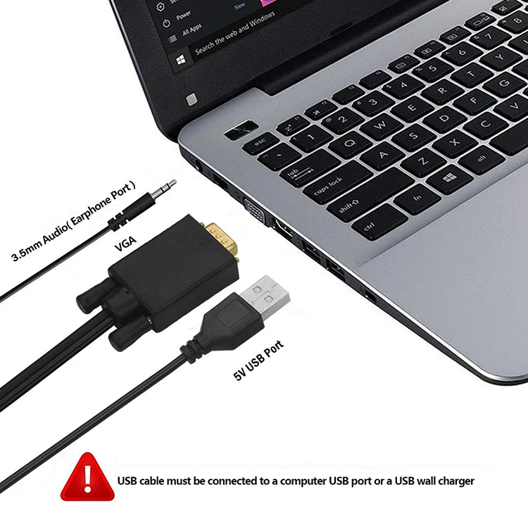 connecting hdmi laptop to vga monitor