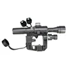 Canis Latrans silver rifle scopes 4x24 illuminated red reticle rifle scopes