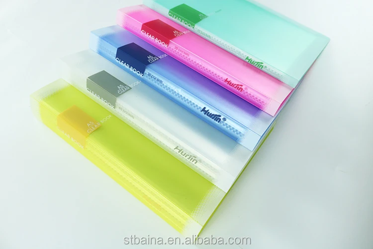 Pp Plastic Display Book A5 Clear File 10 20 30 40 60 Pockets Buy
