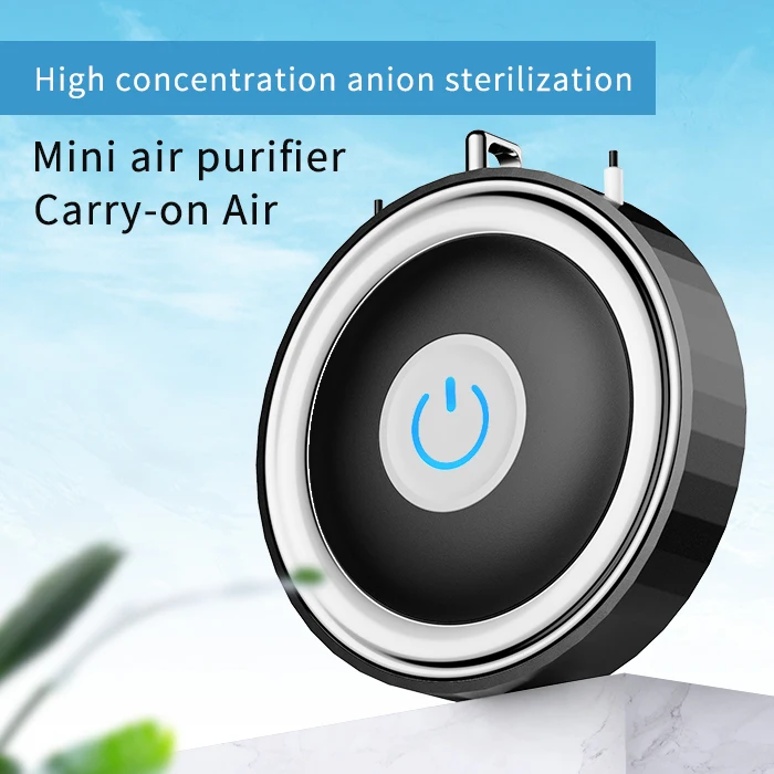 Personal Wearable Ionizer Hepa Uv Portable Home Ozone Car Necklace Air Purifier