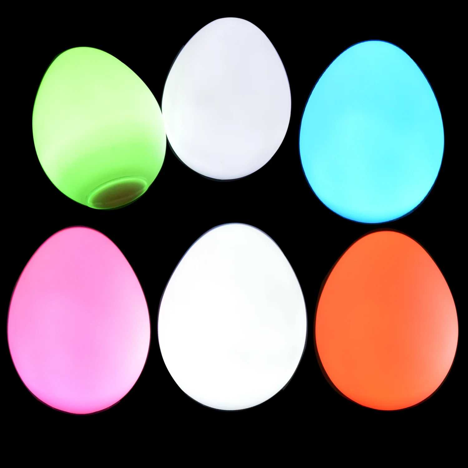 Colorful Egg Shape Novelty Festival Rgb Waterproof Led Night Light