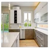 Compact White Kitchen Cabinet Design with Excellent Technique