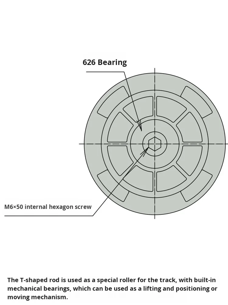 product convex guide wheel pulley bearing roller pulley guide rail hanging wheel third generation aluminum alloy grade 1000 series lean-16