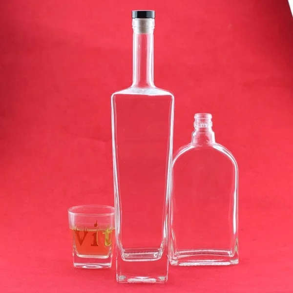 Hot Sell Vodka Ak47 Gun Shaped Glass Bottle Letter Shaped Vodka