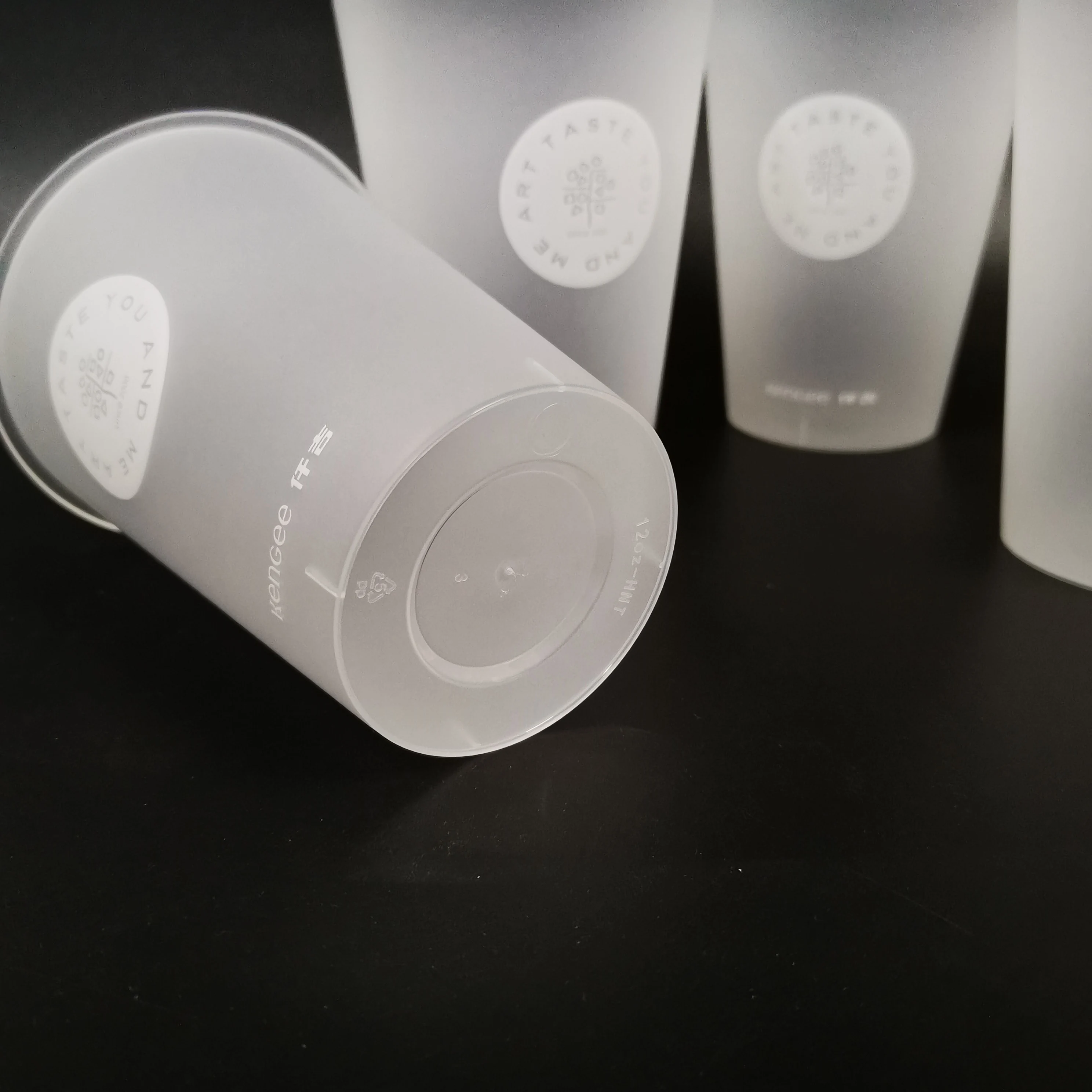 12oz 360ml Custom Disposable Iml Frosted Pp Plastic Cup For Beverage