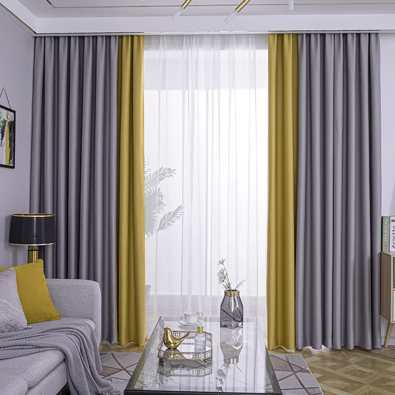 New collection plain style polyester luxury linen soft curtain fabric for flat windows