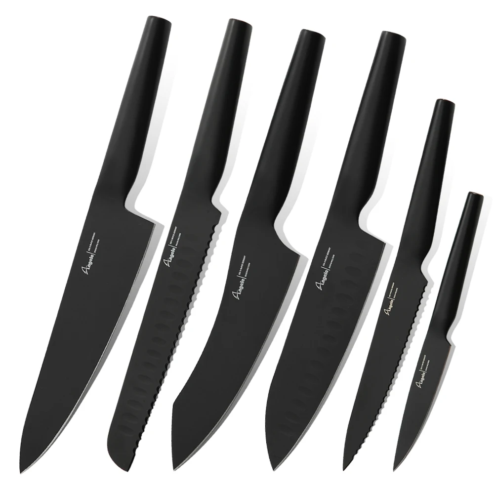 Stainless Steel Kitchen Chef Knife Set Black 5 Piece Knife Set Buy