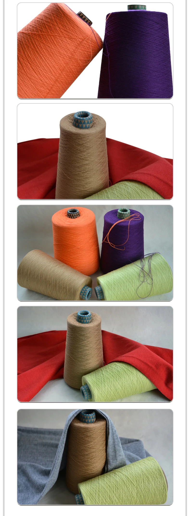 20S/2 30S/2 dyed  viscose acrylic blended yarn Ring Spun factory wholesale