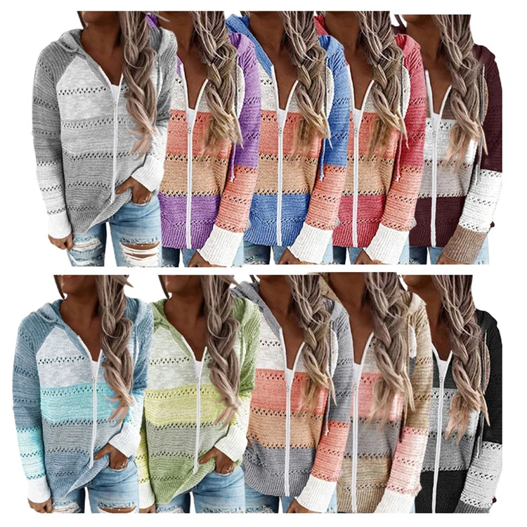 Best Seller Newest Design Knit Sweaters Knitted Winter Women Long Sleeve Shirt