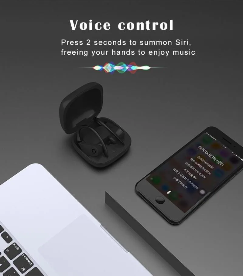 Latest Wireless Earphone TWS Sports Turely Hifi Headphone B10 Power Pro Earhook Earbuds - ANKUX.COM