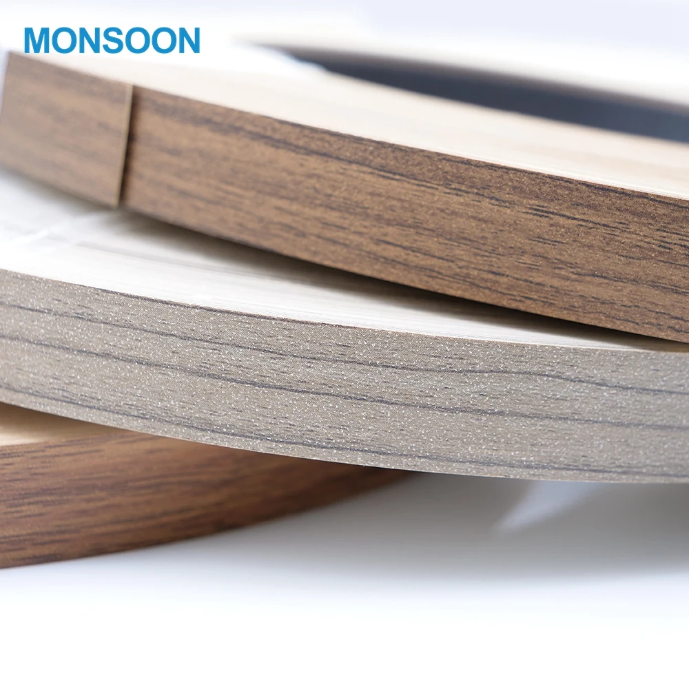 Mdf Edge Banding Tape Wood Grain Glossy Plastic Pvc Coextruded Edge Banding Strip Profile Buy