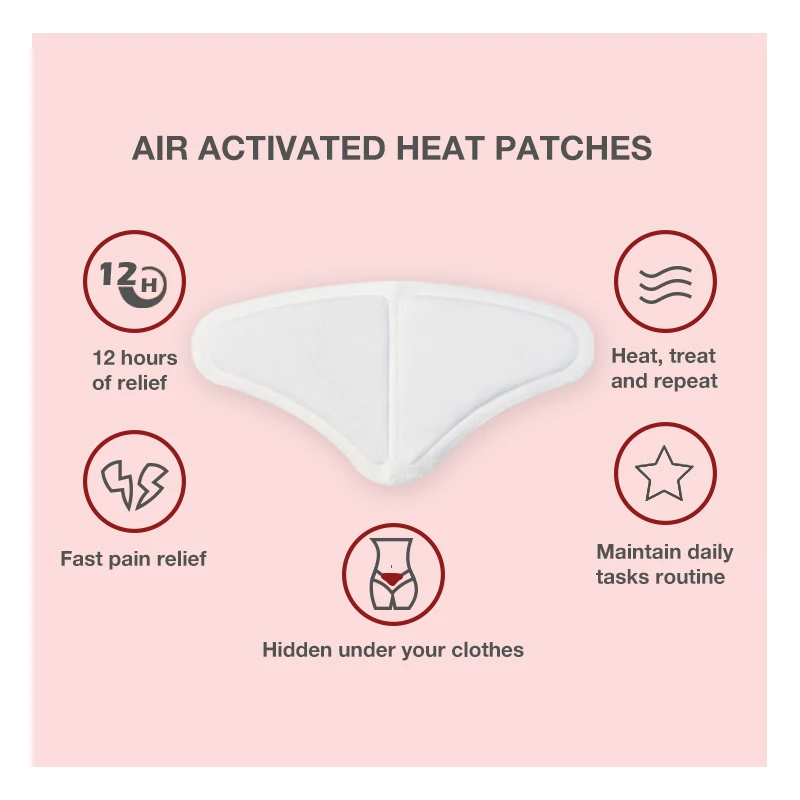 Long Lasting Disposable Self Heating Pad Instant Menstrual Heat Patch