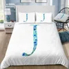 Floral Monogram Letter J Bedding Set bedding comforter sets luxury flannel 3d