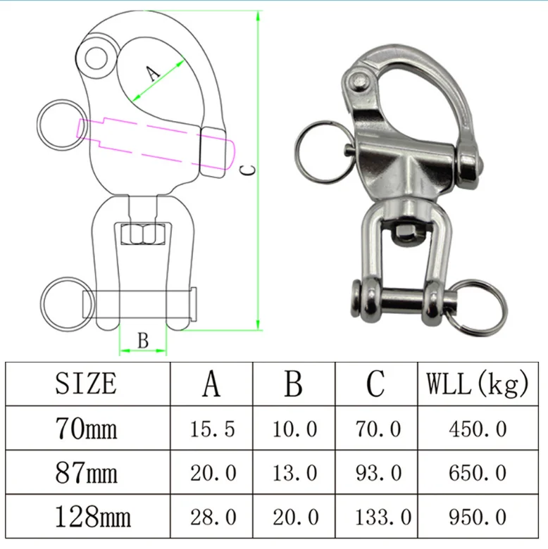 Eye Swivel Snap Shackles With Quick Release Pin Buy Quick Release