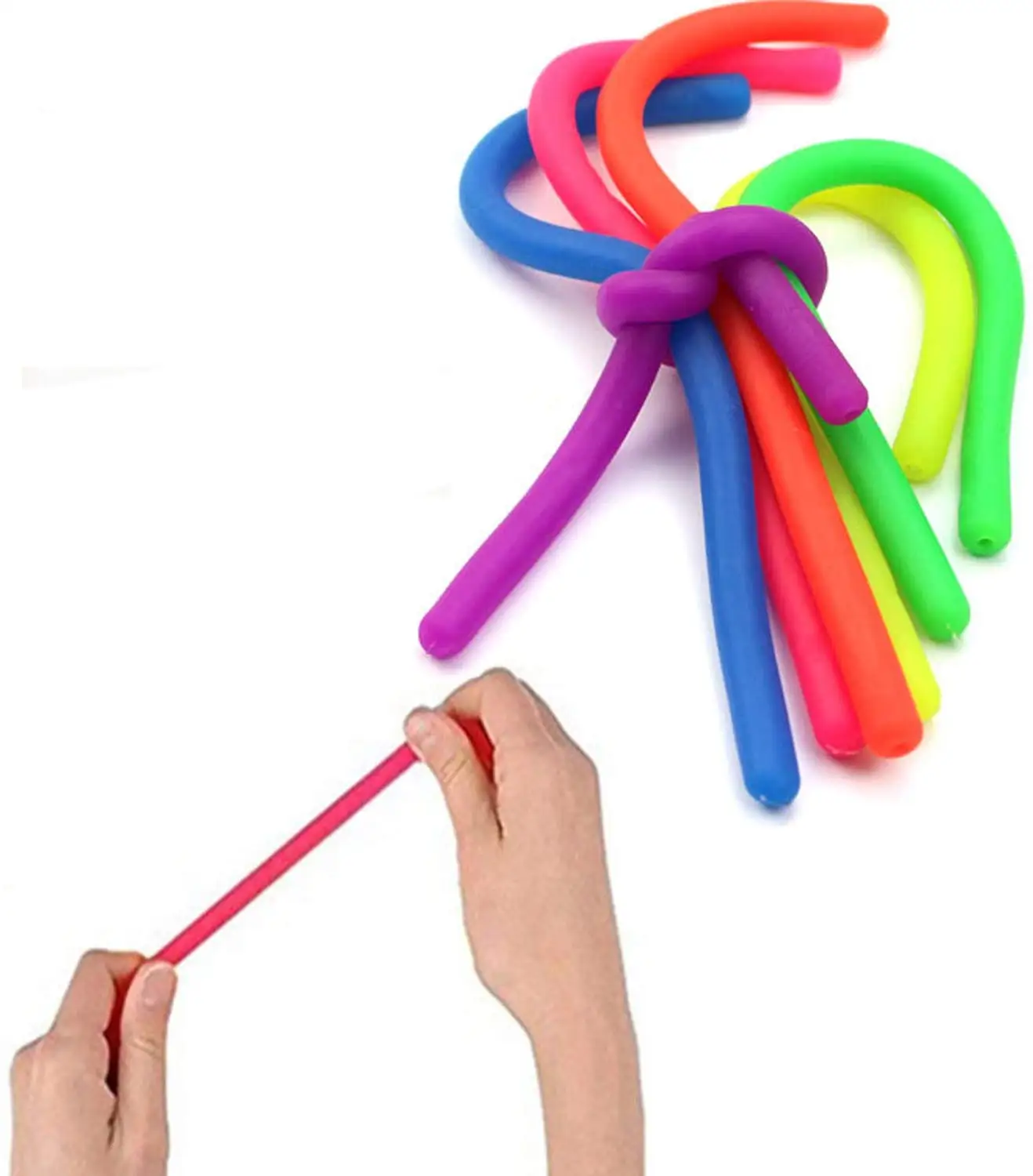 Stretchy String Fidget Sensory Toys Monkey Noodle Pull Autism Box Kit Pack Of 5 