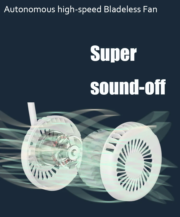 portable hanging neck fan cooler fan