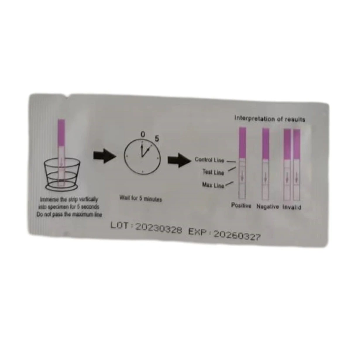 Medical Disposable 1 Step Quick Check 2.5mm Personal Urine HCG Pregnancy Test Strip(Urine) HCG supplier