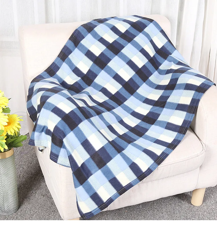 Tartan Throw Checked Large Polar Fleece Throw Warm Soft Blanket  for Your Beds Travel Legwarmers or Even Can Be Used Blanket