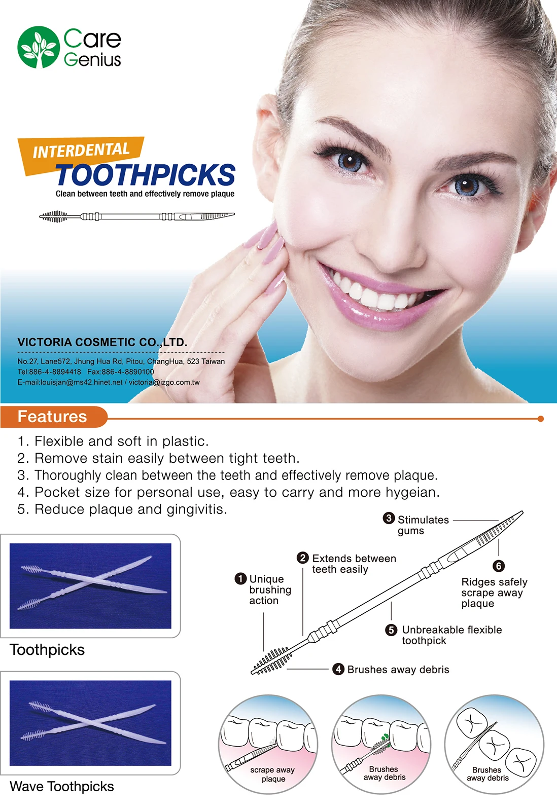 Prevent Gingivitis Disposable Interdental Toothpick Buy Prevent