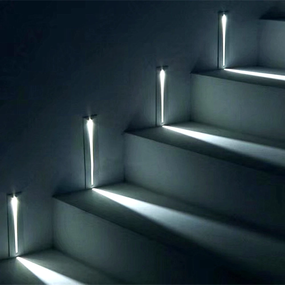 10 x 3W LED Indoor Walkway Step Stair Wall Corner Light Rectangle Pure White New 