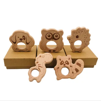 wooden teether for baby