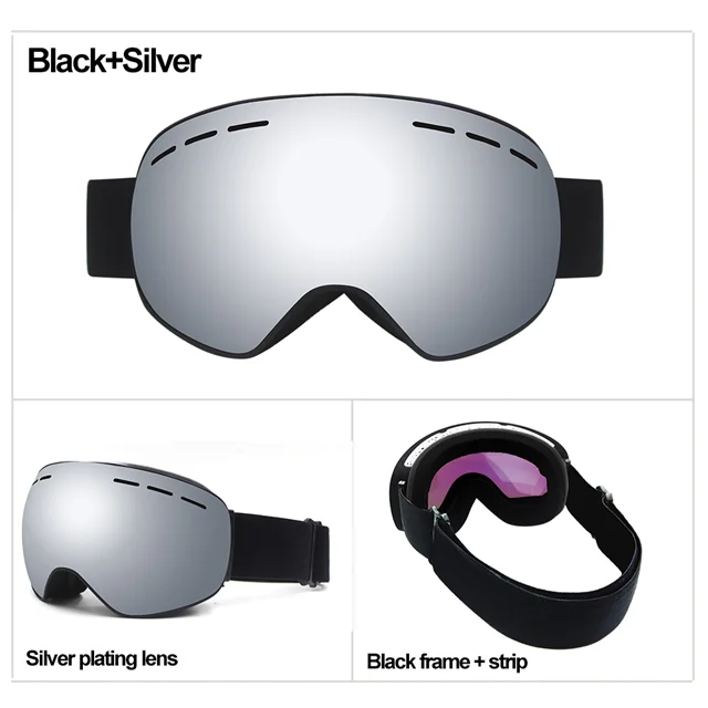 Best Ski Goggles Fashion Snow Glass Professional Antifog Skiing Goggle