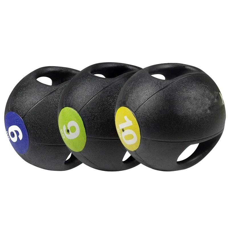 Double Handle Medicine Ball Dual Grip Medicine Balls Rubber Ball With