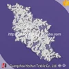 HC-2039 Hechun 3d Saree Vivid Cord Embroidery White Lace Applique Patch with Beaded