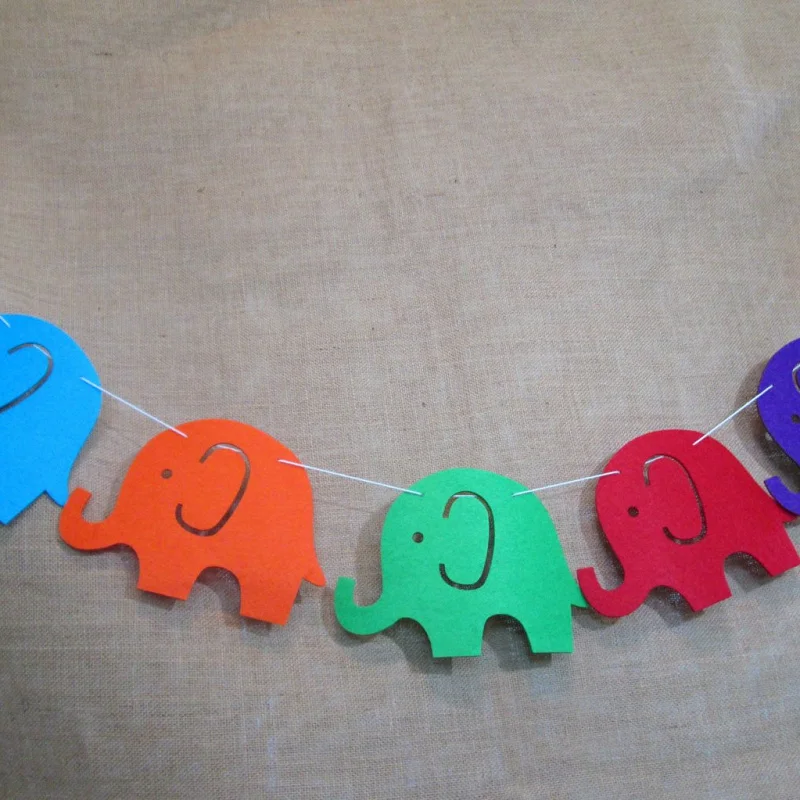 eco-friendly products felt flag on a string