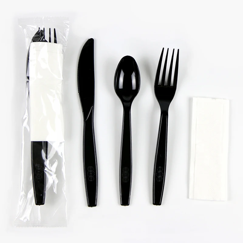 Custom Disposable Utensils Pack With Chopstick Plastic Cutlery