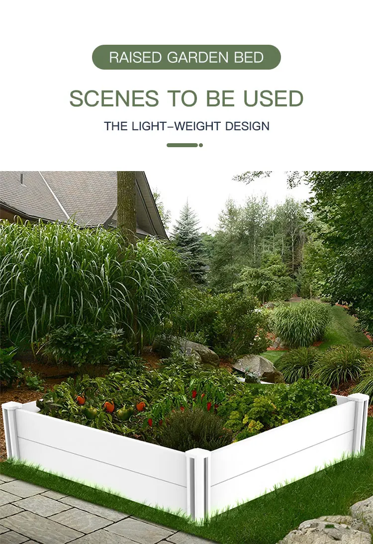 plastic raised garden bed kit on Qikdesign Raised Garden Bed Kit 4 X4 Outdoor Above Ground Planter Box For Growing Vegetables Flowers Buy Raised Garden Bed Garden Bed Raised Garden Bed Product On Alibaba Com