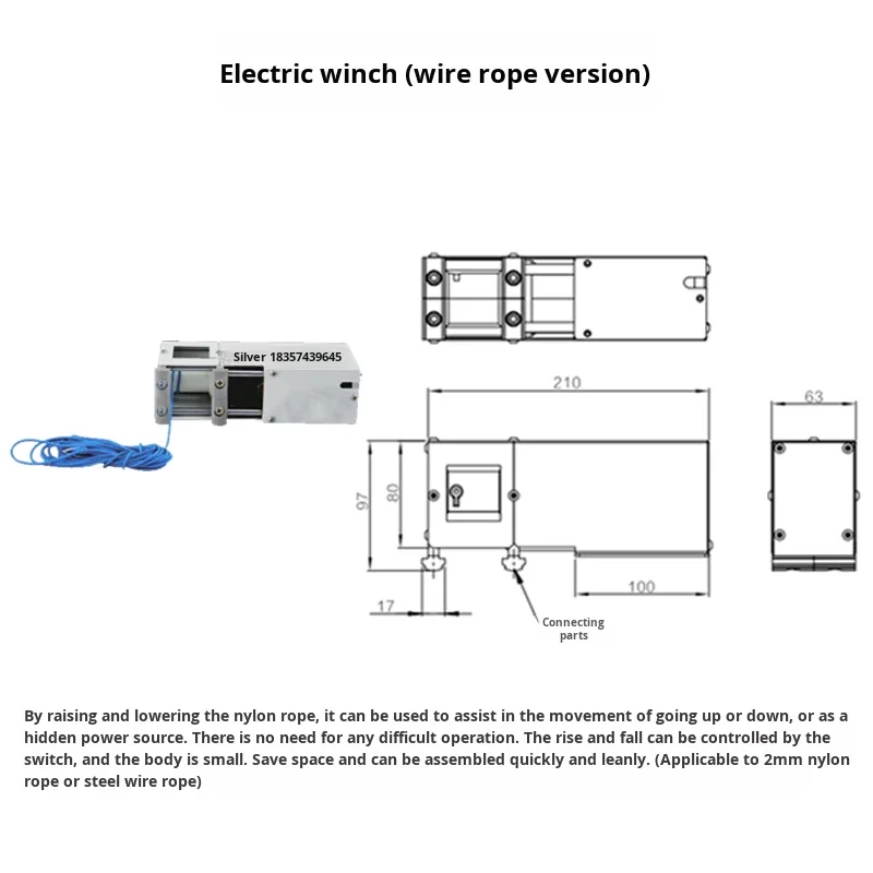 product electric winch cord version d28 third generation wire rod aluminum alloy grade 1000 series lean line rod accessories profile-18