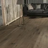 Modern designed dark grey hardwood oak engineered wooden flooring