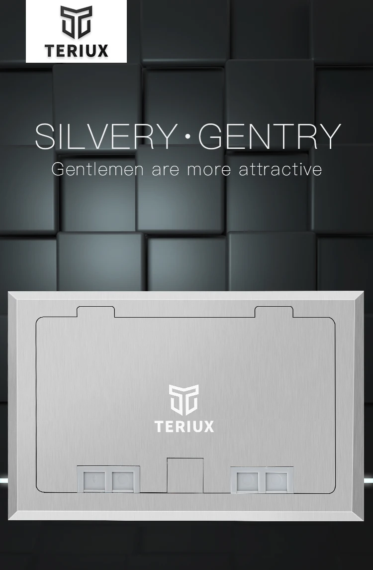 Small commercial open type stainless steel multifunctional floor socket box