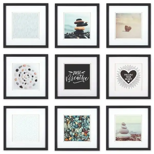 White Bulk 2.5x3.5 Square Photo Mini 3x3 5x5 8x8 Picture Frames Cheap
