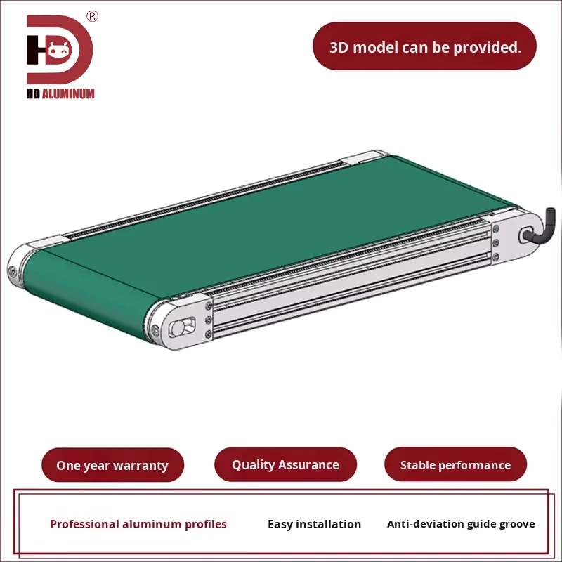 6000 Series Precision Positioning Electric Roller Conveyor Belt Line Food Motor Built-in Desktop Small Conveyor for Food details